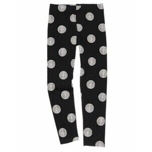 NWOT GYMBOREE POSH AND PLAYFUL BLACK WHITE POLKA DOT LEGGINGS SIZE 5